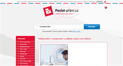 Desktop Screenshot of poslat-prani.cz
