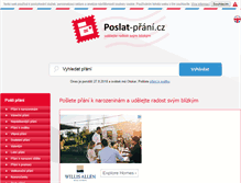 Tablet Screenshot of poslat-prani.cz